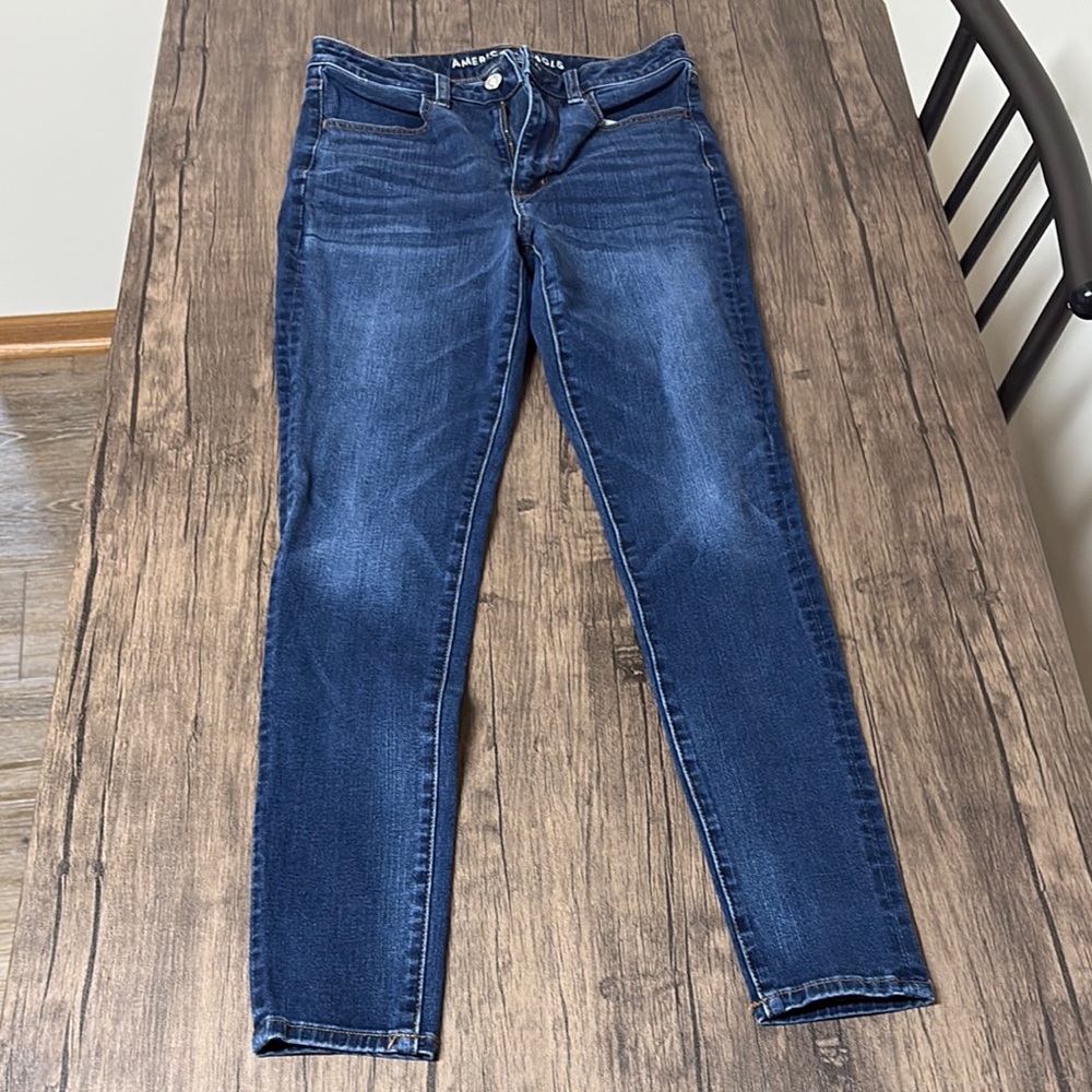 American Eagle Outfitters Dark Blue Skinny Jeans